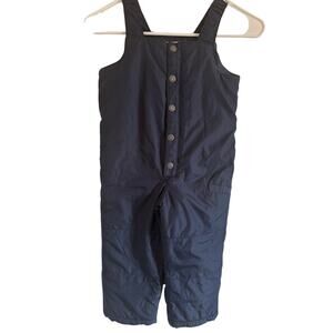Old Navy Gender-Neutral Water-Resistant Snow-Bib Overalls Snap Button Size 3T
